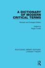 A Dictionary of Modern Critical Terms : Revised and Enlarged Edition - eBook