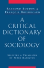 A Critical Dictionary of Sociology - eBook