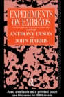 Experiments on Embryos - eBook
