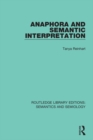 Anaphora and Semantic Interpretation - eBook