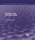 Crime and Personality - eBook