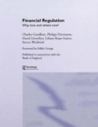 Financial Regulation : Why, How and Where Now? - eBook
