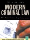 Modern Criminal Law : Fifth Edition - eBook
