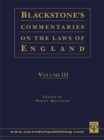 Blackstone's Commentaries on the Laws of England Volumes I-IV - eBook