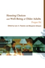 Housing Choices and Well-Being of Older Adults : Proper Fit - eBook