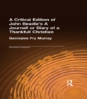 A Critical Edition of John Beadle's A Journall or Diary of a Thankfull Christian - eBook