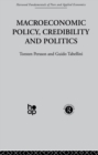 Macroeconomic Policy, Credibility and Politics - eBook