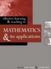 Effective Learning and Teaching in Mathematics and Its Applications - eBook