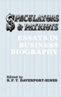 Speculators and Patriots : Essays in Business Biography - eBook