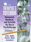 The Therapist's Notebook : Homework, Handouts, and Activities for Use in Psychotherapy - eBook