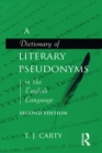 A Dictionary of Literary Pseudonyms in the English Language - eBook