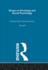 Essays Soc & Social Psych  V 6 - eBook
