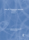 John R. Commons: Selected Essays Volume 2 - eBook