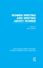 Women Writing and Writing about Women - eBook