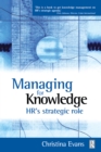 Managing for Knowledge - HR's Strategic Role - eBook