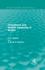 Inheritance and Wealth Inequality in Britain (Routledge Revivals) - eBook