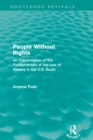 People Without Rights (Routledge Revivals) : An Interpretation of the Fundamentals of the Law of Slavery in the U.S. South - eBook
