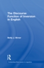 The Discourse Function of Inversion in English - eBook