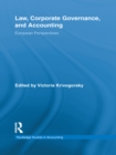 Law, Corporate Governance and Accounting : European Perspectives - eBook