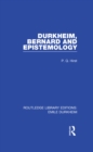 Durkheim, Bernard and Epistemology - eBook