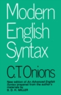 Modern English Syntax - eBook