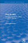 Paul de Man (Routledge Revivals) : Deconstruction and the Critique of Aesthetic Ideology - eBook