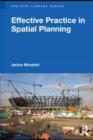 Effective Practice in Spatial Planning - eBook