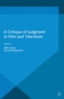 A Critique of Judgment in Film and Television - eBook