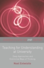 Teaching for Understanding at University : Deep Approaches and Distinctive Ways of Thinking - eBook