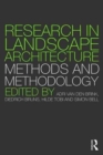 Research in Landscape Architecture : Methods and Methodology - Book