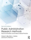 Public Administration Research Methods : Tools for Evaluation and Evidence-Based Practice - Book