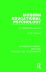 Modern Educational Psychology : An historical introduction - Book
