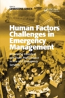 Human Factors Challenges in Emergency Management : Enhancing Individual and Team Performance in Fire and Emergency Services - Book