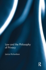 Law and the Philosophy of Privacy - Book