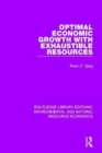 Optimal Economic Growth with Exhaustible Resources - Book