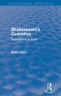 Shakespeare's Comedies : Explorations in Form - Book