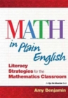 Math In Plain English : Literacy Strategies for the Mathematics Classroom - Book