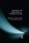 Autonomy and Independence in Language Learning - Book