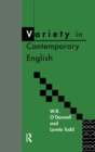Variety in Contemporary English - Book