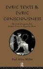 Lyric Texts & Consciousness - Book