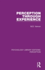 Perception Through Experience - Book