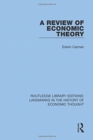 A Review of Economic Theory - Book
