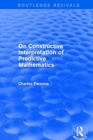On Constructive Interpretation of Predictive Mathematics (1990) - Book