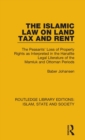 The Islamic Law on Land Tax and Rent : The Peasants' Loss of Property Rights as Interpreted in the Hanafite Legal Literature of the Mamluk and Ottoman Periods - Book