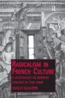Radicalism in French Culture : A Sociology of French Theory in the 1960s - Book