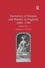 Narratives of Women and Murder in England, 1680-1760 : Deadly Plots - Book