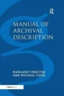 Manual of Archival Description - Book