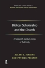 Biblical Scholarship and the Church : A Sixteenth-Century Crisis of Authority - Book