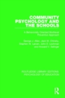 Community Psychology and the Schools : A Behaviorally Oriented Multilevel Approach - Book