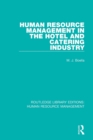 Human Resource Management in the Hotel and Catering Industry - Book